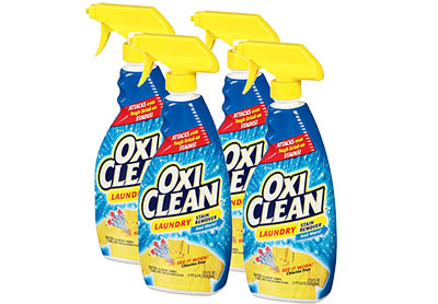Image: OxiClean Scent Free Laundry Stain Remover Liquid Spray (21.5 oz x 4 Pack)