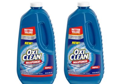 Image: OxiClean Scent Free Max Force Laundry Stain Remover Liquid Spray Refill (1.42L x 2 Pack)