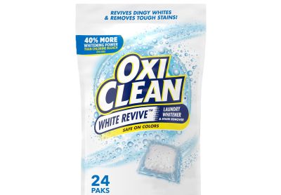 Image: OxiClean White Revive Scent Free Laundry Whitener and Stain Remover Power Paks (24 Count)
