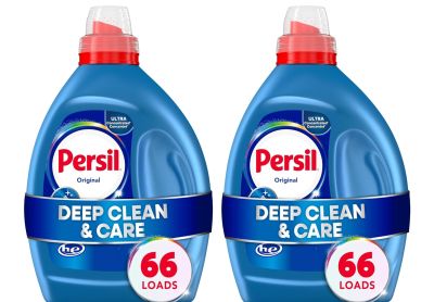 Image: Persil 66-Loads Deep Clean & Care Original Scent Ultra Concentrated Laundry Detergent Liquid (1.48L x 2 Pack)