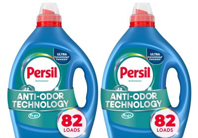Image: Persil 82-Loads Activewear Scent Free Ultra Concentrated Laundry Detergent Liquid (2.44L x 2 Pack)