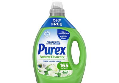 Image: Purex 165-Loads Natural Elements Fresh Linen & Lilies Scent Ultra Concentrated Laundry Detergent Liquid (2.44L)