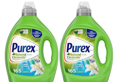 Image: Purex 165-Loads Natural Elements Linen & Lilies Scent Ultra Concentrated Laundry Detergent Liquid (2.44L x 2 Pack)