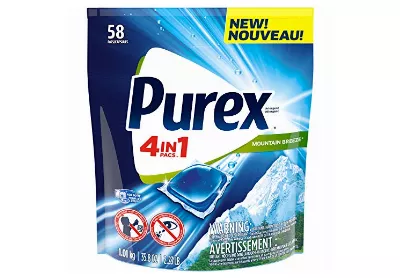 Image: Purex 4-in-1 Mountain Breeze Laundry Detergent Pacs (by Purex)