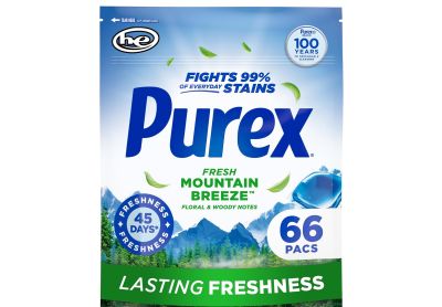 Image: Purex Fresh Mountain Breeze Scent Laundry Detergent Pacs (66 Count)