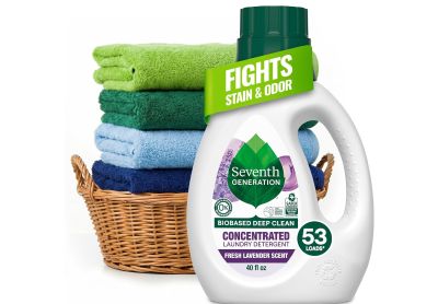 Image: Seventh Generation 53-Loads Biobased Deep Clean Concentrated Fresh Lavender Scent Laundry Detergent Liquid (1.18L)