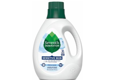 Image: Seventh Generation 60-Loads Free & Clear Sensitive Skin Scent Free Laundry Detergent Liquid (2.6L)