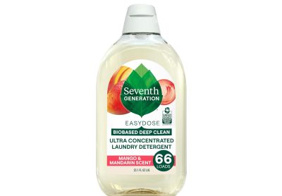 Image: Seventh Generation 66-Loads Easy Dose Biobased Deep Clean Ultra Concentrated Mango & Mandarin Scent Laundry Detergent Liquid (683mL)