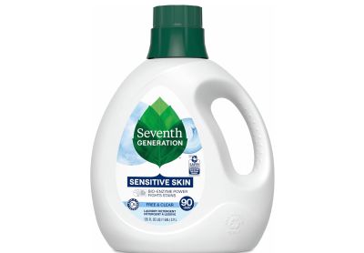 Image: Seventh Generation 90-Loads Free & Clear Sensitive Skin Scent Free Laundry Detergent Liquid (3.9L)