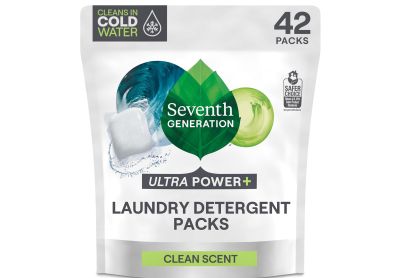 Image: Seventh Generation Ultra Power Plus Clean Scent Laundry Detergent Pacs (42 Count)