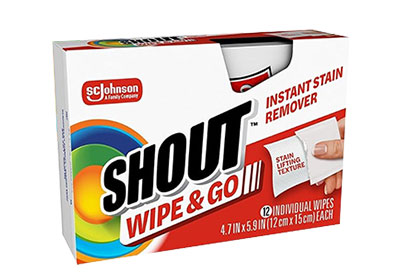 Image: Shout Wipe & Go Original Scent Instant Stain Remover Wipes (12 Count)