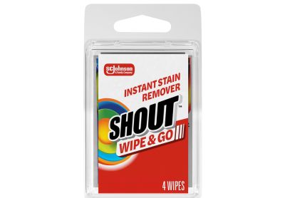 Image: Shout Wipe & Go Original Scent Instant Stain Remover Wipes (4 Count)