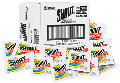 Image: Shout Wipe & Go Original Scent Instant Stain Remover Wipes (80 Count)