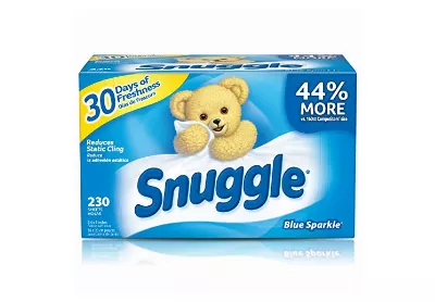 Image: Snuggle Blue Sparkle Fabric Softener Dryer Sheets (by Snuggle)