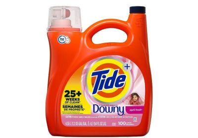 Image: Tide 100-loads Ultra Downy April Fresh Scent Laundry Detergent Liquid (4.55L)