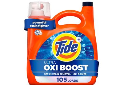 Image: Tide 105-Loads Ultra Oxi Boost Original Scent Laundry Detergent Liquid (4.37L)