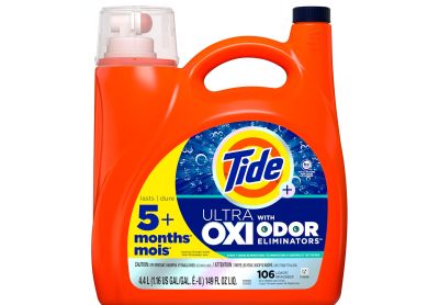 Image: Tide 106-Loads Ultra Odor Defense + Oxi Original Scent Laundry Detergent Liquid (4.4L)