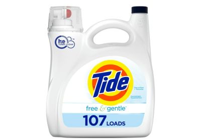 Image: Tide 107-Loads Free & Gentle Scent Free Laundry Detergent Liquid (4.55L)