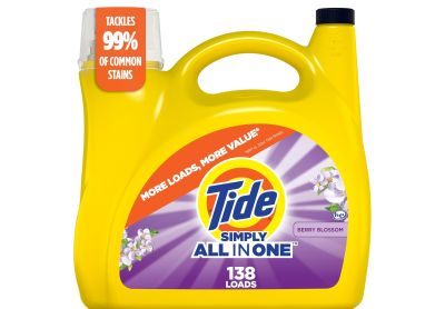 Image: Tide 138-loads Simply All-In-One Berry Blossom Scent Laundry Detergent Liquid (5.38L)