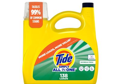 Image: Tide 138-loads Simply All-In-One Daybreak Fresh Scent Laundry Detergent Liquid (5.38L)