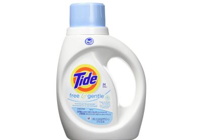 Image: Tide 24-Loads Free & Gentle Scent Free Laundry Detergent Liquid (1.09L)