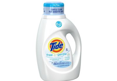 Image: Tide 32-Loads Free & Gentle Scent Free Laundry Detergent Liquid (1.47L)