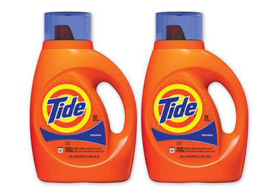 Image: Tide 32-Loads Original Scent Laundry Detergent Liquid (1.36L x 2 Pack)