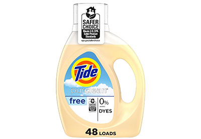Image: Tide 48-loads Purclean Scent Free Laundry Detergent Liquid (1.86L)