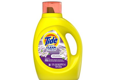 Image: Tide 64-loads Simply Clean & Fresh Berry Blossom Scent Laundry Detergent Liquid (2.72L)