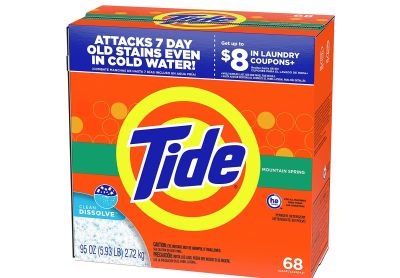 Image: Tide 68-Loads Acti-Lift Crystals Mountain Spring Scent Laundry Detergent Powder (5.93Lb)