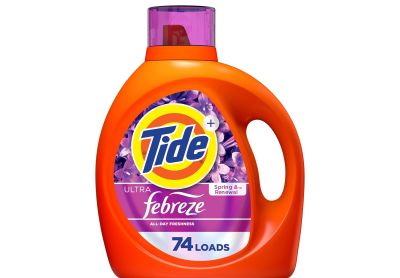 Image: Tide 74-Loads Ultra Febreze Spring & Renewal Scent Laundry Detergent Liquid (3.1L)