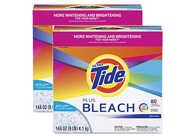Image: Tide 80-Loads Acti-Lift Crystals Plus Bleach Original Scent Laundry Detergent Powder (9Lb x 2 Pack)