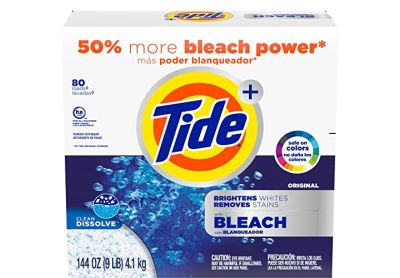 Image: Tide 80-Loads Clean Dissolve with Bleach Original Scent Laundry Detergent Powder (9Lb)