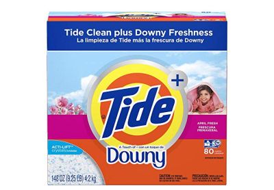 Image: Tide 80-Loads Downy Acti-Lift Crystals April Fresh Scent Laundry Detergent Powder (9.25Lb)