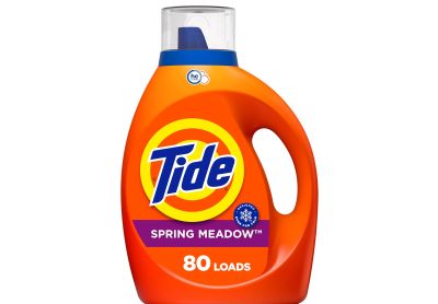 Image: Tide 80-Loads Spring Meadow Scent Laundry Detergent Liquid (2.96L)