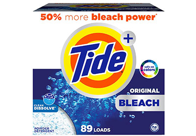 Image: Tide 89-Loads Clean Dissolve with Bleach Original Scent Laundry Detergent Powder (8.06Lb)