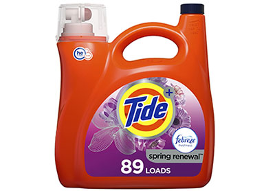 Image: Tide 89-loads Febreze Freshness Spring & Renewal Scent Laundry Detergent Liquid (4.08L)