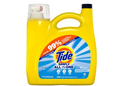 Image: Tide 89-loads Simply All-In-One Refreshing Breeze Scent Laundry Detergent Liquid (3.46L)