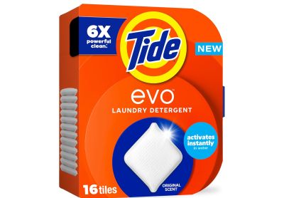 Image: Tide evo Original Scent Laundry Detergent Sheets (16 Count)