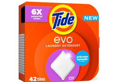 Image: Tide evo Spring Blast Scent Laundry Detergent Sheets (42 Count)