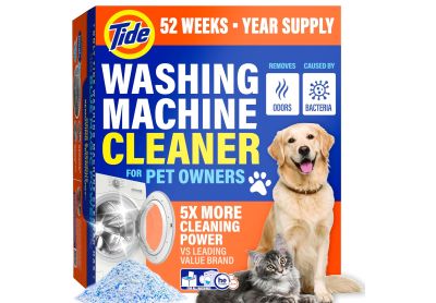 Image: Tide Fresh Scent Oxi Washing Machine Cleaner For Pet Owners Packets (12 Count)