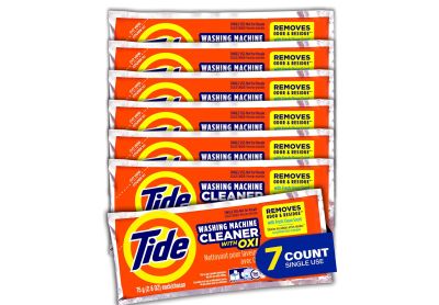 Image: Tide Fresh Scent Oxi Washing Machine Cleaner Packets (7 Count)