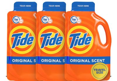 Image: Tide Original Scent Travel-Size Laundry Detergent Liquid Pouches (3 Count)