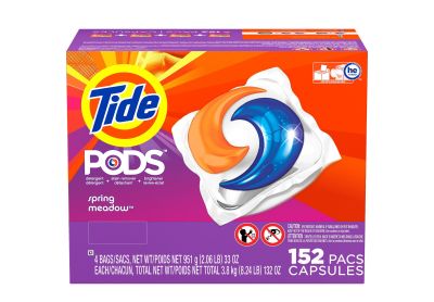 Image: Tide Pods 3-in-1 Spring Meadow Scent Laundry Detergent Pacs (152 Count)