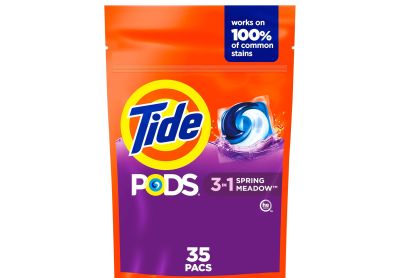 Image: Tide Pods 3-in-1 Spring Meadow Scent Laundry Detergent Pacs (35 Count)