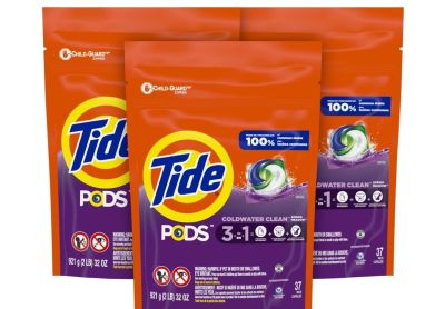 Image: Tide Pods 3-in-1 Spring Meadow Scent Laundry Detergent Pacs (37 x 3 Pack)