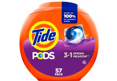 Image: Tide Pods 3-in-1 Spring Meadow Scent Laundry Detergent Pacs (57 Count)