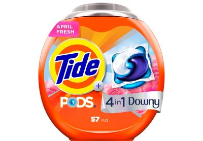 Image: Tide Pods 4-in-1 Downy April Fresh Scent Laundry Detergent Pacs (57 Count)