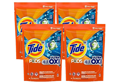 Image: Tide Pods 4-in-1 Ultra Oxi Original Scent Laundry Detergent Pacs (26 x 4 Pack)