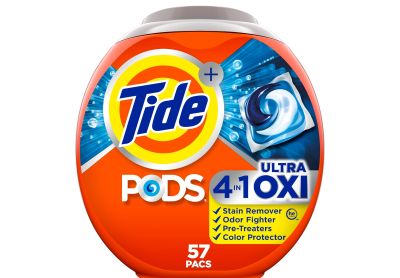 Image: Tide Pods 4-in-1 Ultra Oxi Original Scent Laundry Detergent Pacs (57 Count)